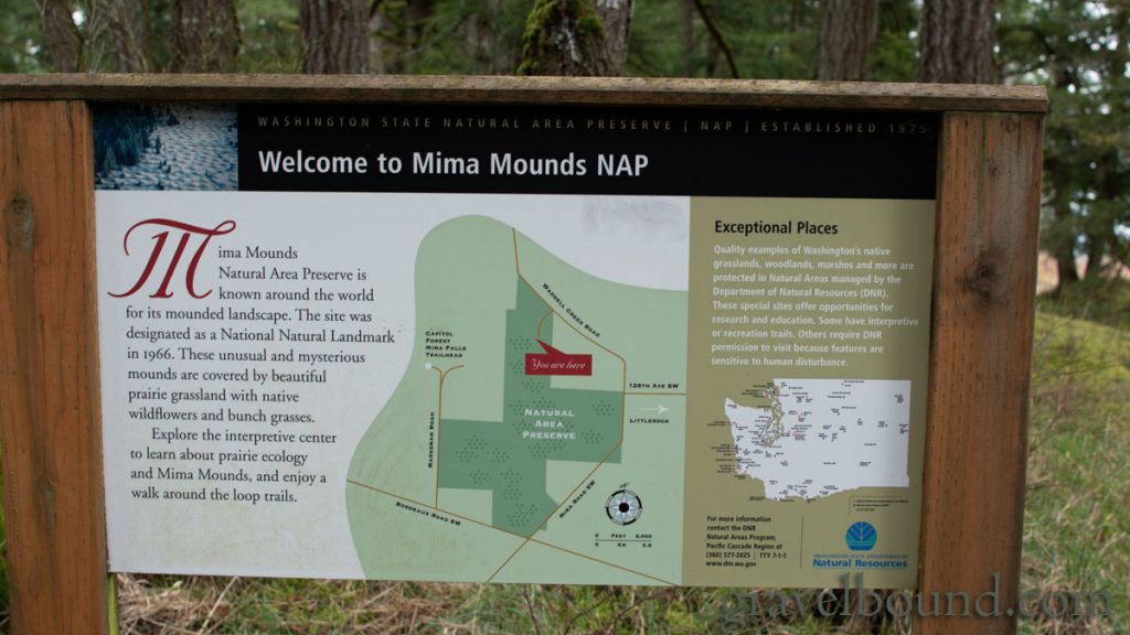 Area Map at Mima Mounds