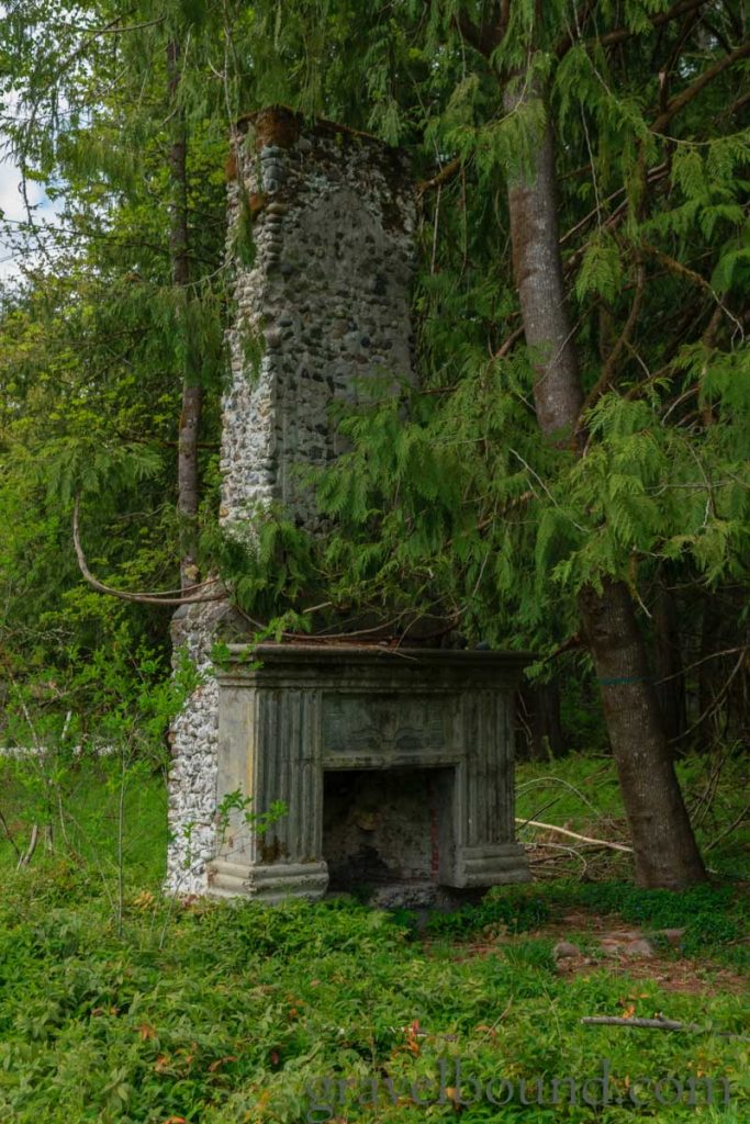 Oblique View of Old Fireplace