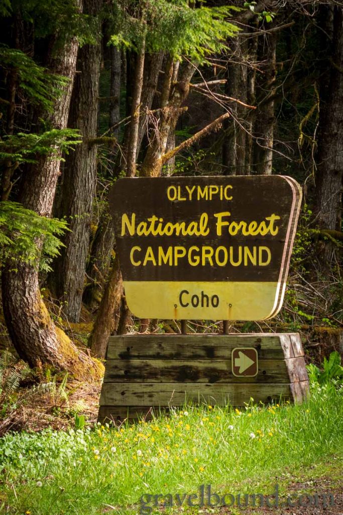 Coho Campground Sign