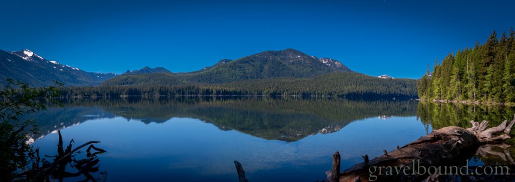 Panoramic Mountain View reflecting in the lake