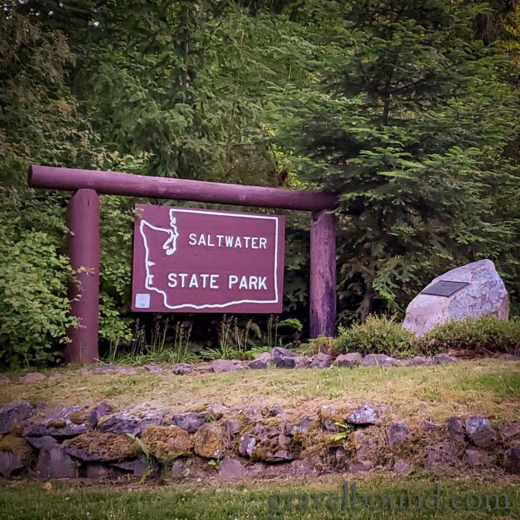 Entrance Sign to Saltwater State Park