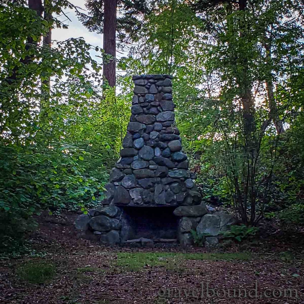 Old Fireplace on the upper part of Saltwater State Park