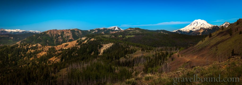 Panoramic View of Terrain South of Mount Rainier