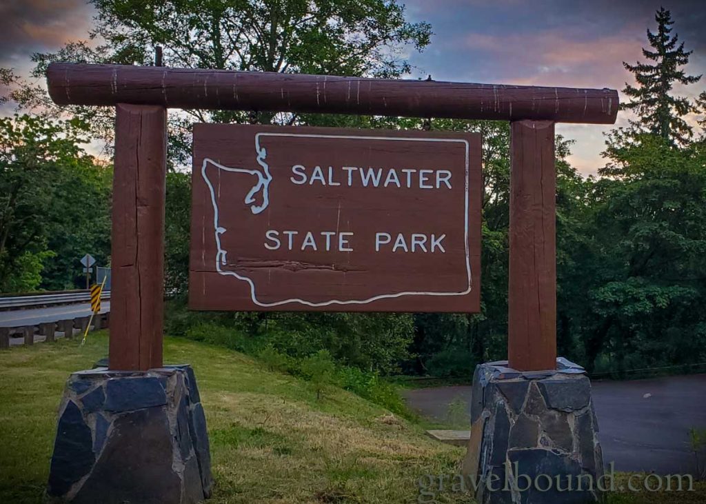 Saltwater State Park Road Sign