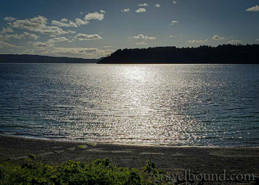 Sunlight Reflecting on the Puget Sound