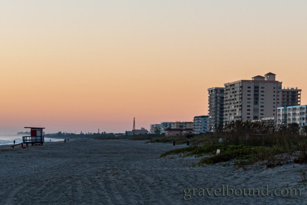 Stonewood Towers and Lifegaurd Stand on Cocoa Beach